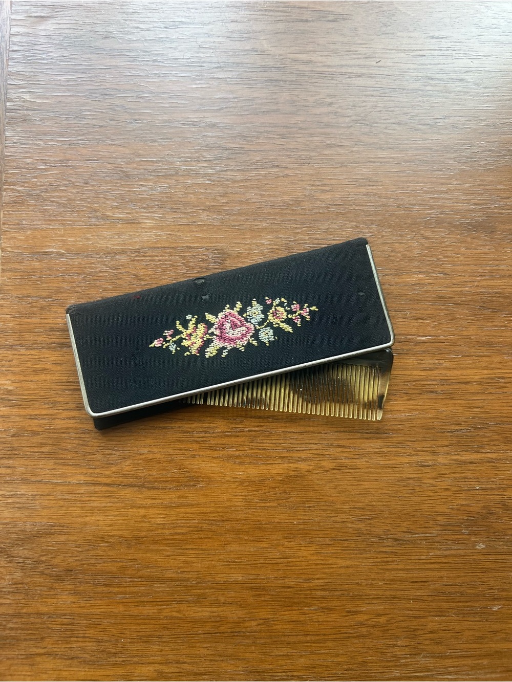 Vintage 1940s–50s Folding Mirror & Comb Vanity Set